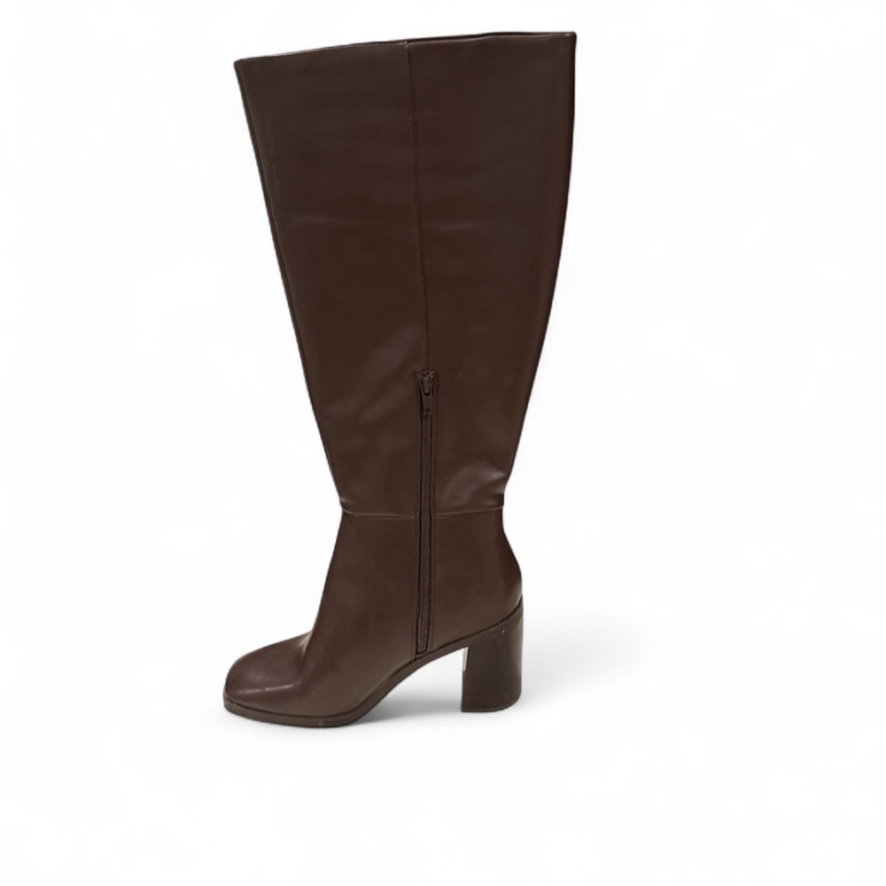 Dolce Vita Dark Brown Women’s Wide Calf Heeled Boots